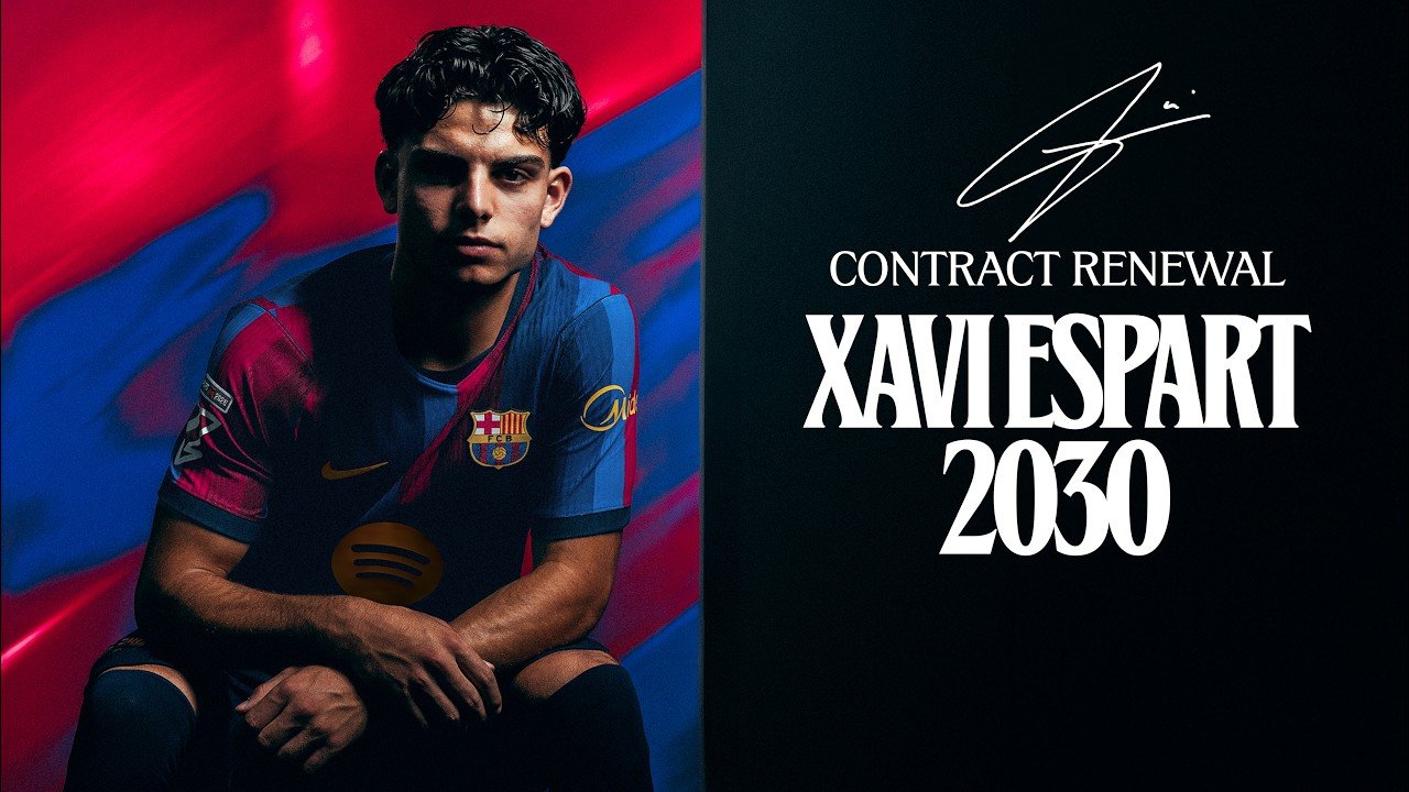 Xavi Espart extends Barcelona contract to 2030
